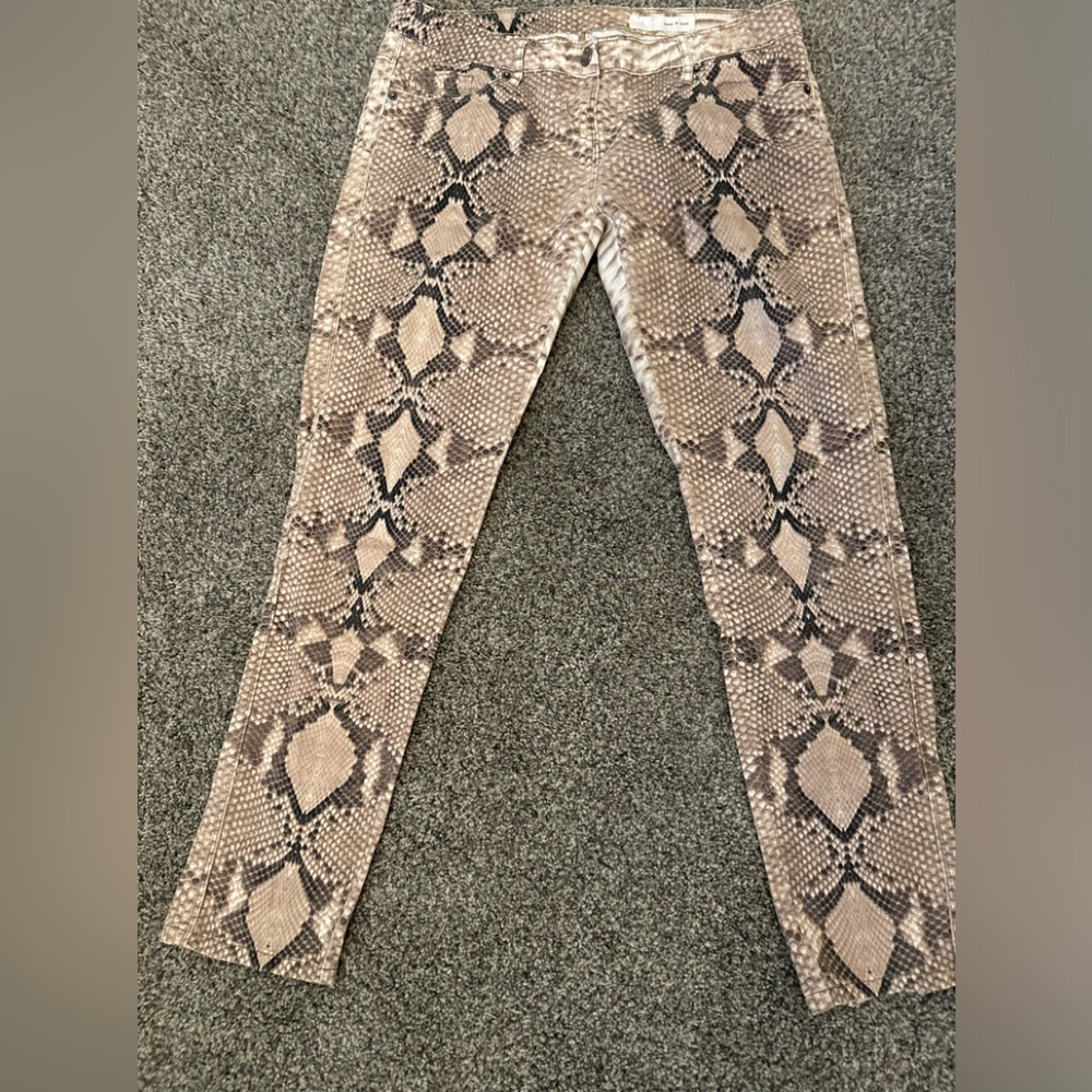 Sass & Bide Women’s 30 Jeans Snake Print Cotton